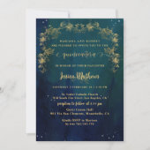 Elegant und einzigartig Starry Night Quinceñera Einladung (Vorderseite)