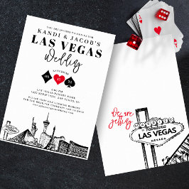 Elegant und Fun Las Vegas Wedding Einladung