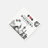 Elegant und Fun Las Vegas Wedding Serviette (Ecke)