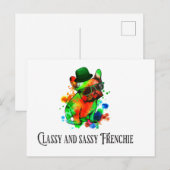 elegant und gemütlich postkarte (Vorne/Hinten)