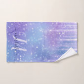 Elegant und Glitzy Lila Badhandtuch Set (Handtuch)