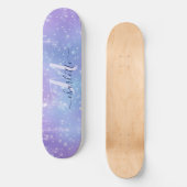 Elegant und Glitzy Lila Skateboard (Vorderseite)