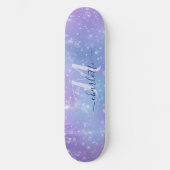 Elegant und Glitzy Lila Skateboard (Vorderseite)