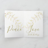 Elegant und Künstlerisch Feiertagskarte (Innenseite)