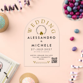 Elegant und minimalistisch: Einfache Hochzeit mit Acryleinladungen