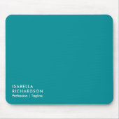 Elegant und modern Aquamarin Mousepad (Vorne)