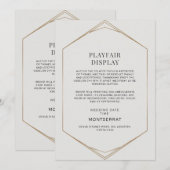 Elegant UND modern minimalist geometrisch Einladung (Vorne/Hinten)