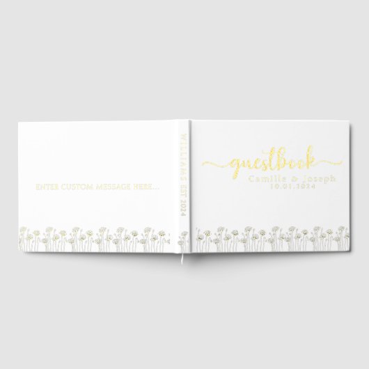 Elegant und modern Personalisiert Gästebuch (Voll)