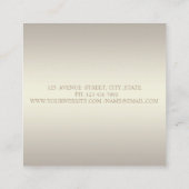 Elegant und modern, stilvoll,Lips Quadratische Visitenkarte (Rückseite)