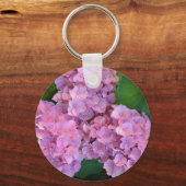 Elegant und Rustikal Hortensia Hydrangea macrophyl Schlüsselanhänger (Vorderseite)