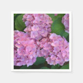 Elegant und Rustikal Hortensia Hydrangea macrophyl Serviette (Vorderseite)