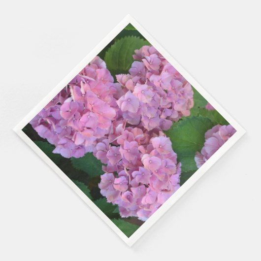 Elegant und Rustikal Hortensia Hydrangea macrophyl Serviette (Ecke)