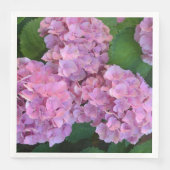 Elegant und Rustikal Hortensia Hydrangea macrophyl Serviette (Vorderseite)