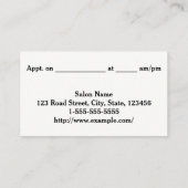 Elegant und sauber, mit dreileiligen Grenzgeschäft Visitenkarte (Rückseite)