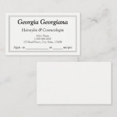 Elegant und Schlicht, mit dreileiligen Grenzlinien Terminkarte (Vorne/Hinten)