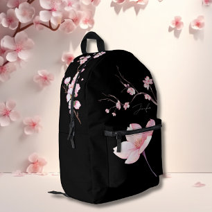 Elegant und stilvoll Cherry Blossom Wasserfarbe Bedruckter Rucksack
