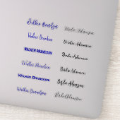 Elegant und stilvoll Namensaufkleber Aufkleber