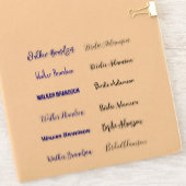 Elegant und stilvoll Namensaufkleber Aufkleber