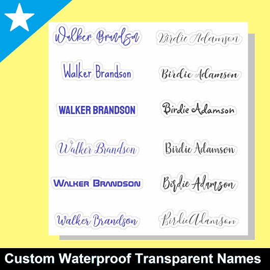 Elegant und stilvoll Namensaufkleber Aufkleber