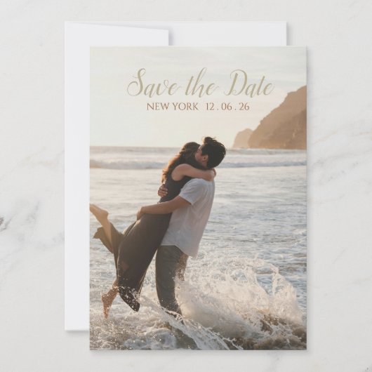 Elegant und Sweet Save the Date Einladung (Vorderseite)