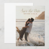 Elegant und Sweet Save the Date Einladung (Vorne/Hinten)