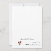 Elegant und Visionär Valentine Feiertagskarte (Rückseite)