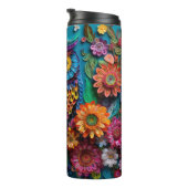 Elegant und Whimsical: 3D Owl Papercut Art Wrap 0n Thermosbecher (Nach rechts gedreht)