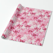 Elegant und Whimsical Pink Coquette Buben Geschenkpapier (Ungerollt)