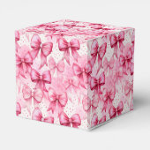 Elegant und Whimsical Pink Coquette Buben Geschenkschachtel (Rückseite)