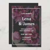 Elegant und zeitlos bloral einladung (Vorne/Hinten)