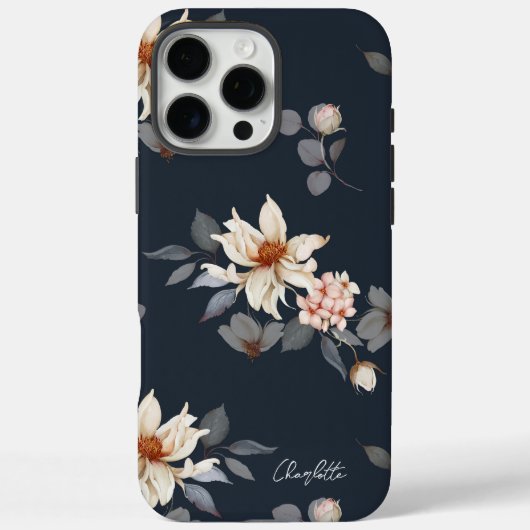 Elegant und zeitlos, floral Case-Mate iPhone hülle (Rückseite)