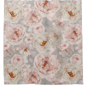 Elegant und zeitlos, floral duschvorhang (Vorderseite)