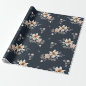 Elegant und zeitlos, floral geschenkpapier (Ungerollt)
