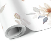 Elegant und zeitlos, floral geschenkpapier (Rolleneckpunkt)