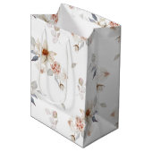 Elegant und zeitlos, floral mittlere geschenktüte (Vorderseite Schrägansicht)