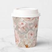 Elegant und zeitlos, floral pappbecher (Links)