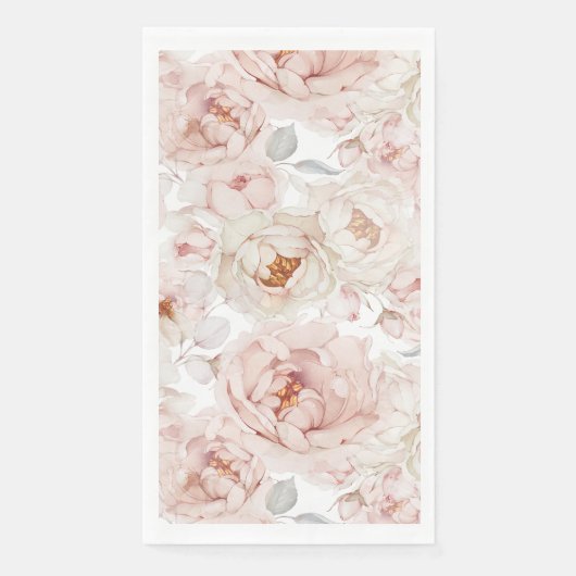 Elegant und zeitlos, floral serviette (Vorderseite)