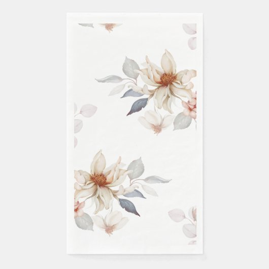 Elegant und zeitlos, floral serviette (Vorderseite)