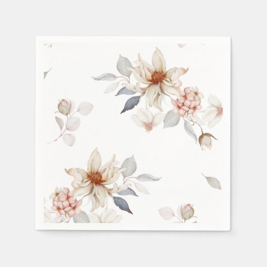 Elegant und zeitlos, floral serviette (Vorderseite)