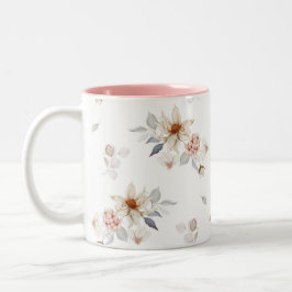 Elegant und zeitlos, floral zweifarbige tasse