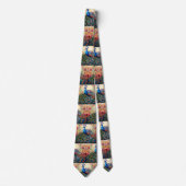 Elegant Unique Bold Peacock Necktie Krawatte (Vorderseite)