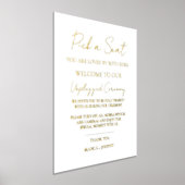 Elegant Unplugged Zeremonie Begrüßungszeichen Foliendrucke (Ablage )