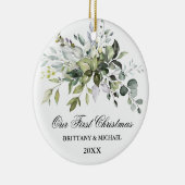 Elegant Unser erstes Weihnachtsgebirge Keramik Ornament (Rechts)