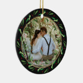Elegant Unser erstes Weihnachtslied Mr. and Mrs. F Keramik Ornament (Rechts)
