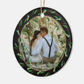 Elegant Unser erstes Weihnachtslied Mr. and Mrs. F Keramik Ornament (Links)