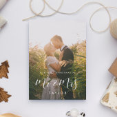 Elegant Unsere ersten Weihnachten als Mr. & Mrs. F Einladung