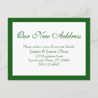 Elegant unsere neue Adresse Bordering Green & Whit