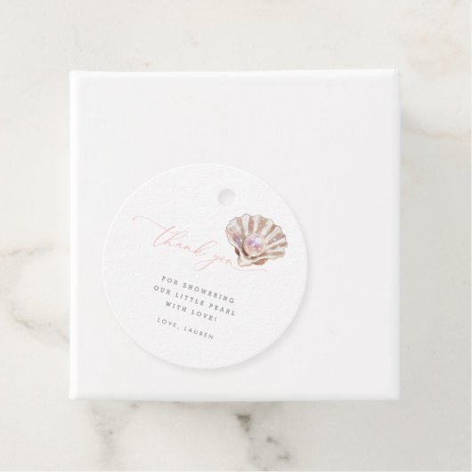 Elegant unter der kleinen Perldusche Geschenkanhänger (Beispiel)