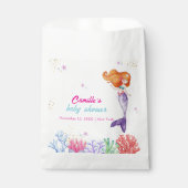 Elegant unter der Meerjungfrau Korallendusche Geschenktütchen (Vorderseite)