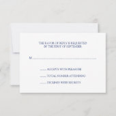 Elegant unter der Mondlicht-UAWG RSVP Karte (Rückseite)